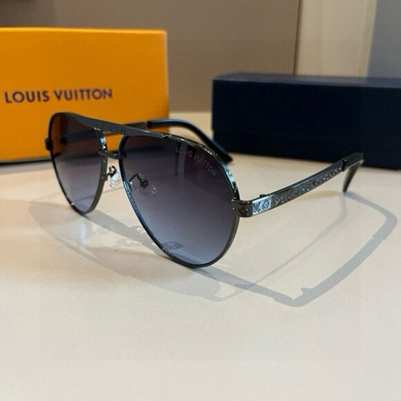 Louis Vuitton Black Metal Frame Sunglasses - Picture 1 of 8